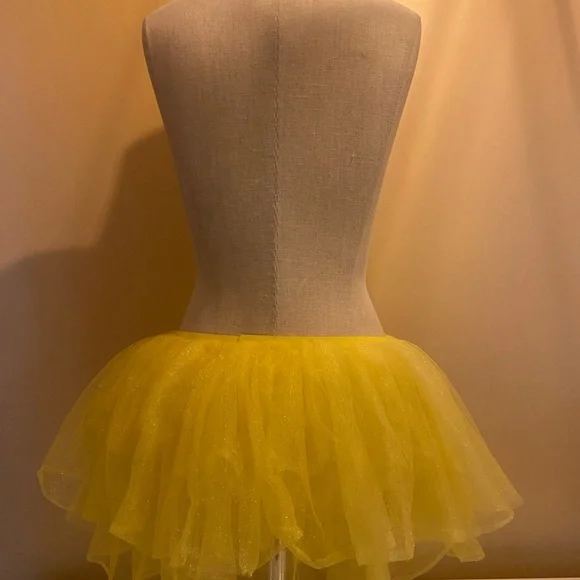 Yellow Tulle Skirt fairy core festival costume 🧚 - Picture 4 of 11